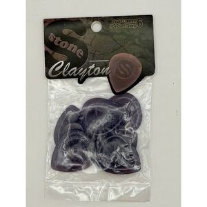 Clayton S-Stone Guitar Picks 3.00mm Opal Purple Standard 18 Picks 3 Sealed Packs